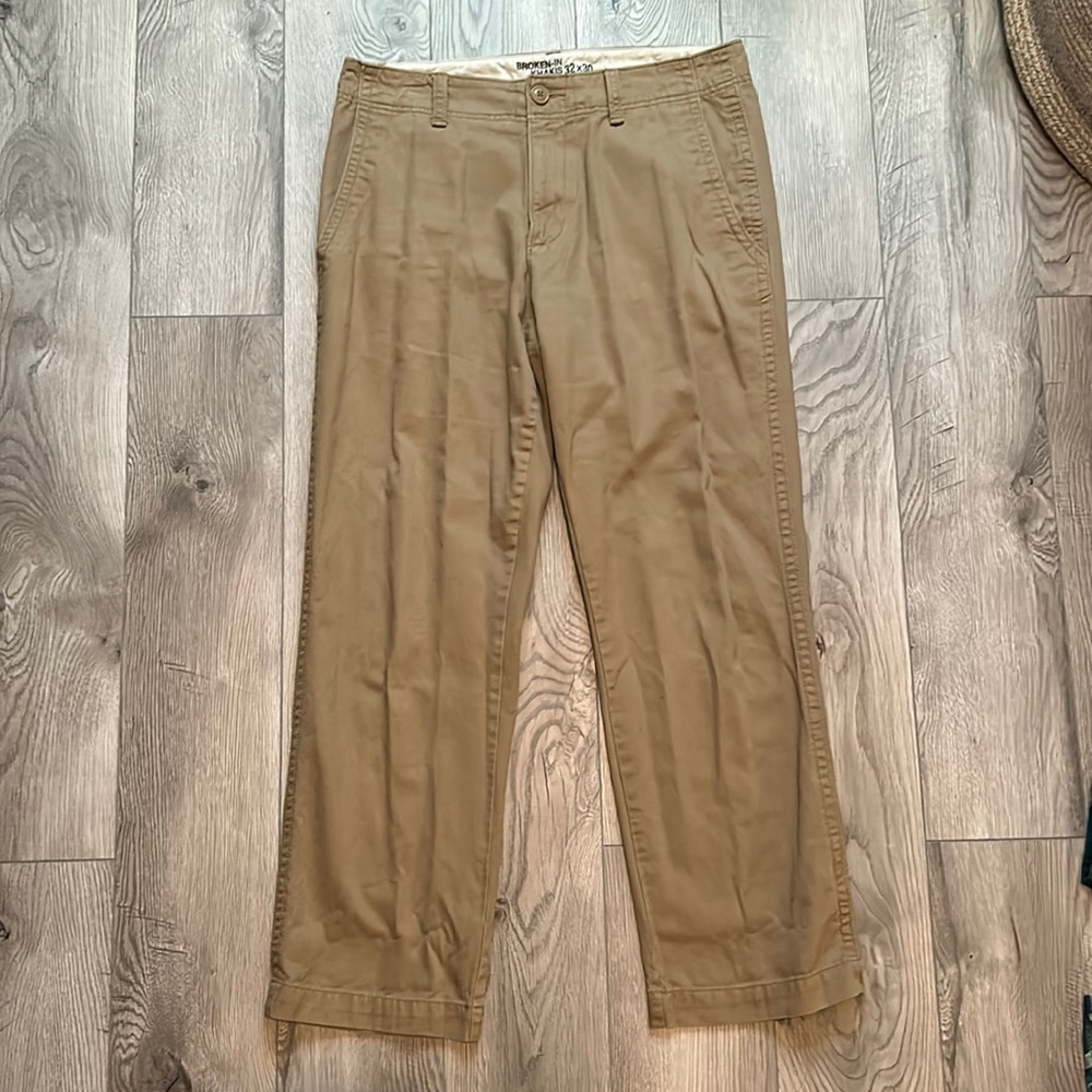 32x30 broken in Old Navy khakis